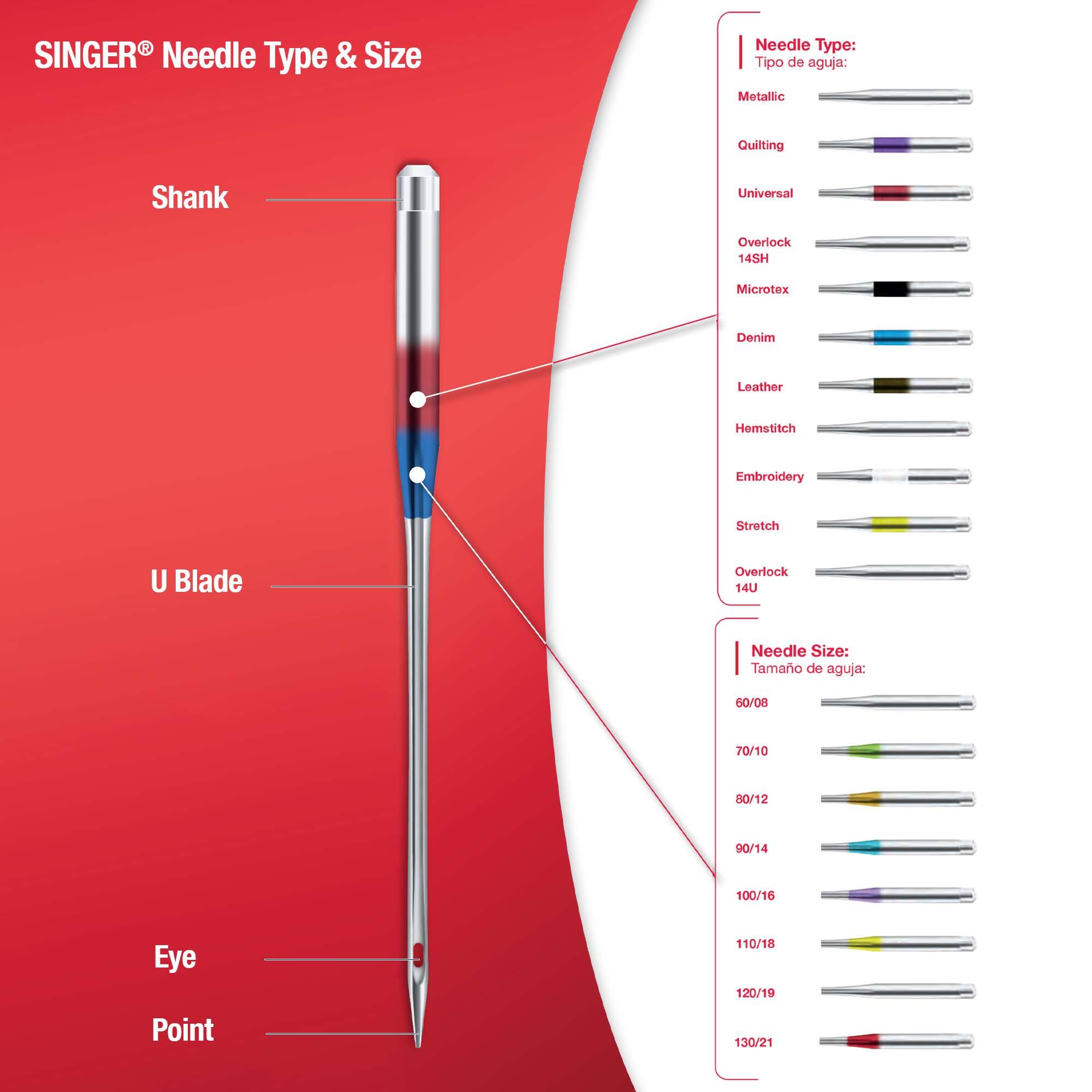 SINGER® Ball Point Sewing Machine Needles, 5ct.